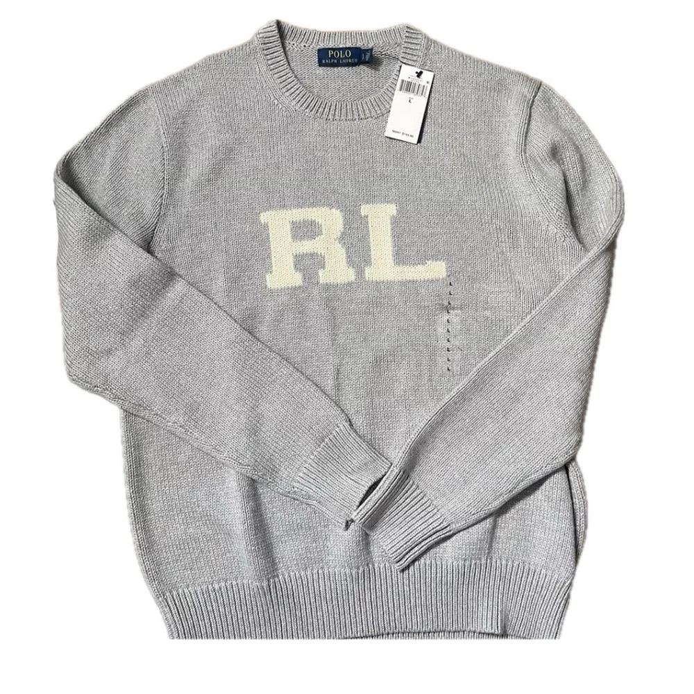 Polo by Ralph Lauren Gray RL Crewneck Sweater